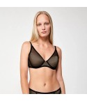 Reggiseno bralette tulle a pois con ferretto Gisela 10051