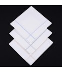 Set di 12 fazzoletti da naso a fantasia rigata 100% cotone 