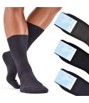 Calze corte uomo 50%lana sanitarie prisco coste larghe 3 paia