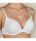 Reggiseno push up Selene Adelaida in microfibra fronte nero modella