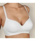 Reggiseno senza ferretto Selene camila coppa C fronte bianco modella