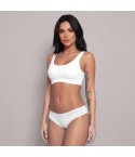 Slip brasiliana Lovelygirl 8308 in cotone elasticizzato e pizzo