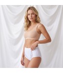 Slip culotta donna Jadea 535 cotone elasticizzato e pizzo 3pz