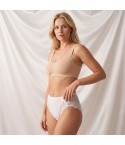 Slip midi donna Jadea 530 cotone e pizzo 3 pz