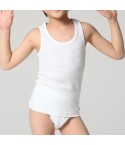 Canottiera bambino cotone spalla larga