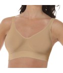 Reggiseno brassiere spalla larga in microfibra elasticizzata modellante