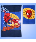 Asciugamani bimbo 100% Cotone Spiderman 1+1