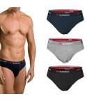 Slip Uomo in cotone elasticizzato Superga 326 set da 3 pezzi