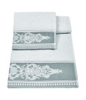 Vingi set asciugamani viso + ospite cotone Sveva menta