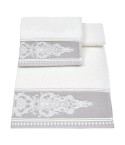 Vingi set asciugamani viso + ospite cotone Sveva bianco
