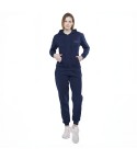 Tuta donna con zip in cotone felpato Superga SWW25800
