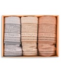 Set 6 Asciugamani spugna 100% cotone Tabit Laura Biagiotti