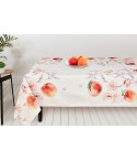 Tovaglia Vingi Tiffany cod.A14 pesche e fiori cotone