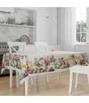 Tovaglia in cotone con fiori e macaron colorati Vingi Tiffany dis. 37