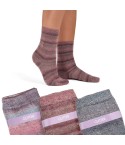 Calze corte donna con seta Prisco Tweed 3 paia
