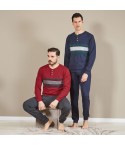 Pigiama uomo interlock con polsini Nazareno Gabrielli U5012