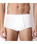 Slip uomo Cagi 1200 con apertura in cotone a costina