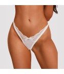 Perizoma in pizzo con strass Obsessive Weddya thong