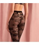 Collant fantasia con aperture sexy Fiore Wild Dream nero