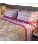 Completo letto singolo in cotone fantasia geometrica Zara Biancaluna