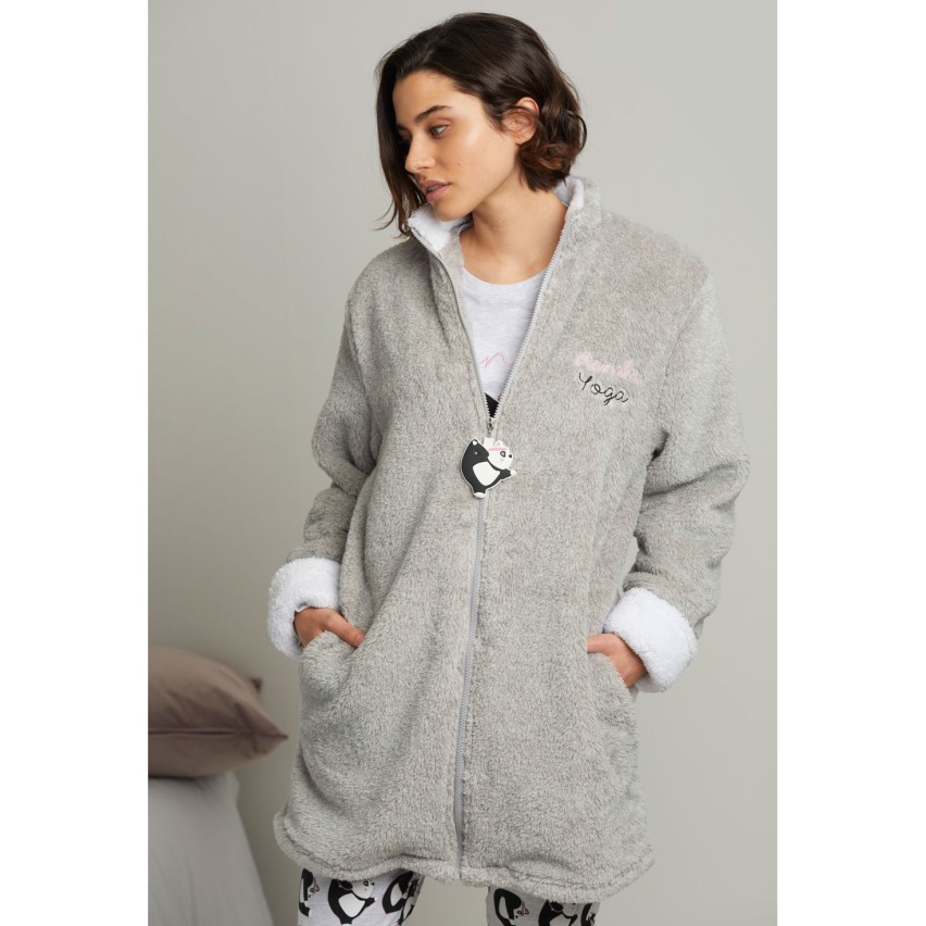Trendyol Vestaglia Lunga In Maglia Di Viscosa - Con Cintura - Colore Nero - Homewear Donna