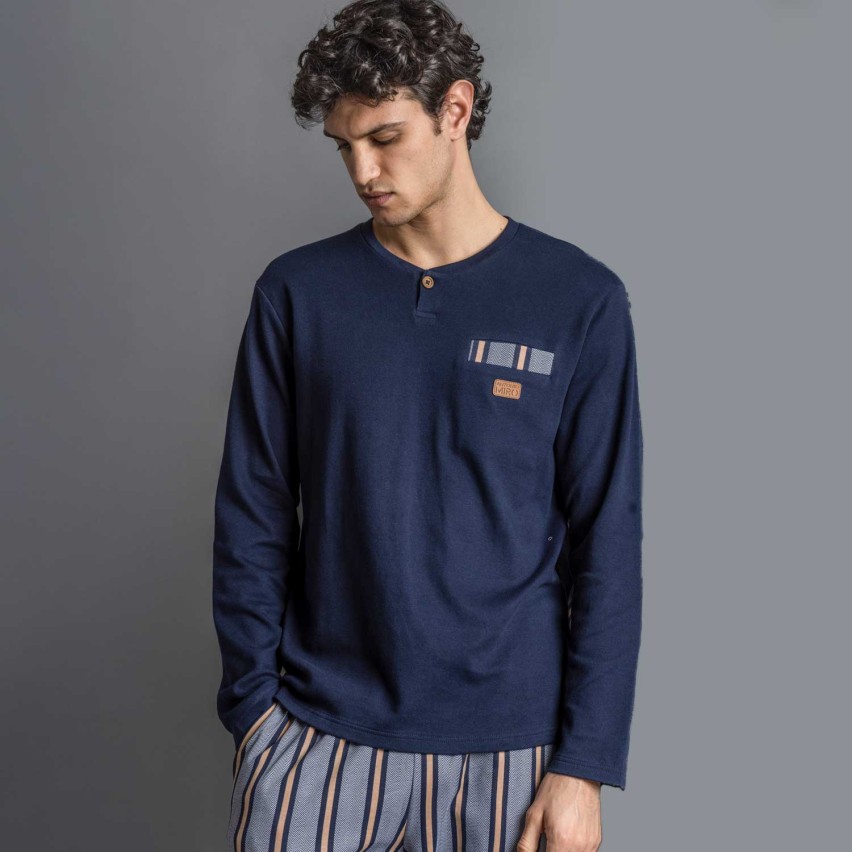 Pigiama uomo caldo cotone Antonio Miró Admas 63180