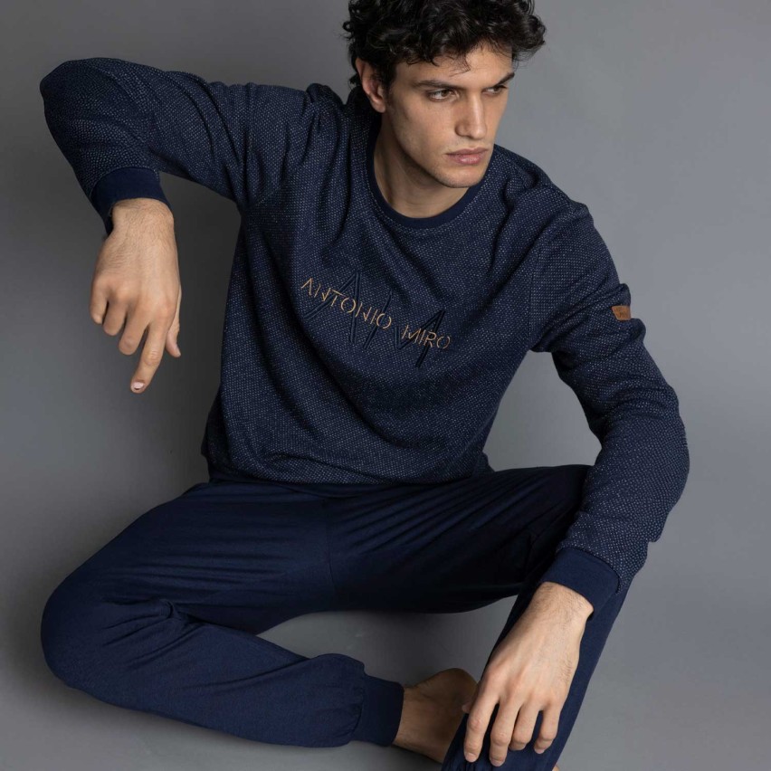Pigiama uomo caldo cotone Antonio Miro Admas 63184