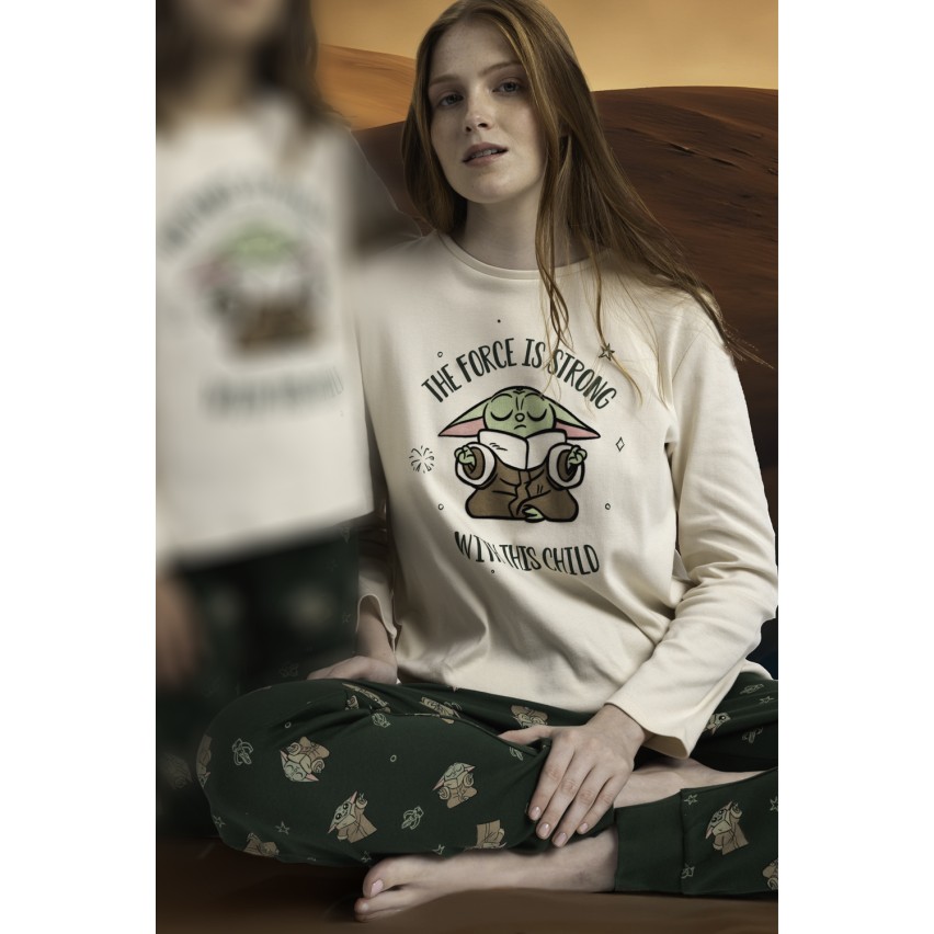 Pigiama donna caldo cotone Star Wars 63526