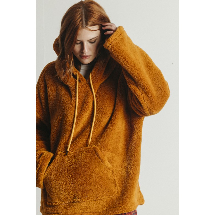 Felpa con cappuccio in pile coral giacca da camera Admas 67096