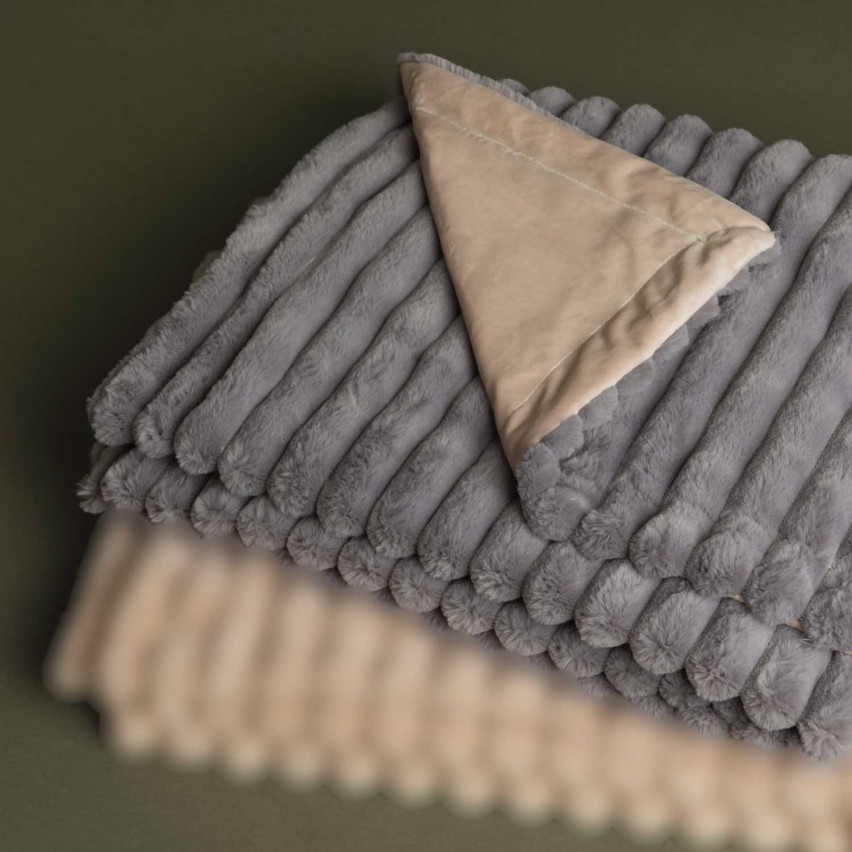 Coperta calda double-face pelliccia e pile Admas 69105