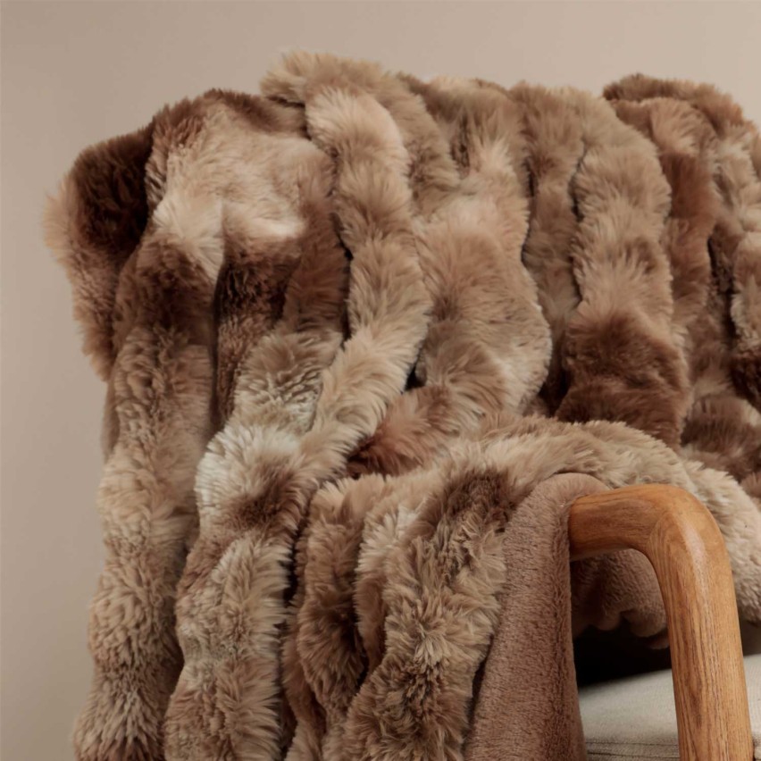 Coperta in eco-pelliccia caldissima Admas 69106