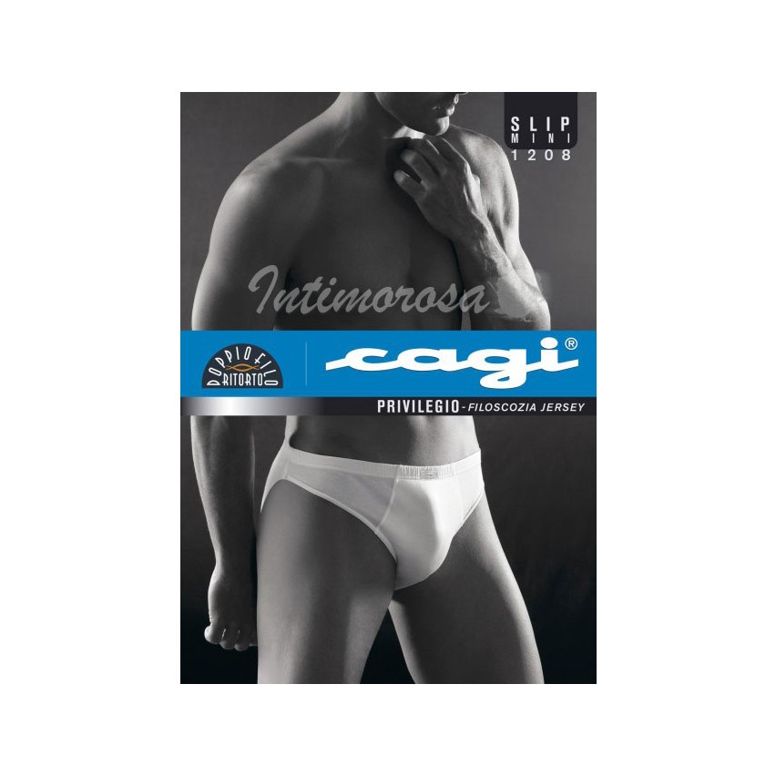 Slip Cagi 1208 uomo mini filo di scozia 