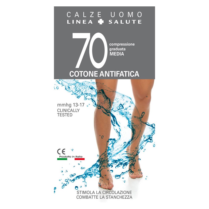 Calze uomo compressione graduata Cabifi cotone 70 den