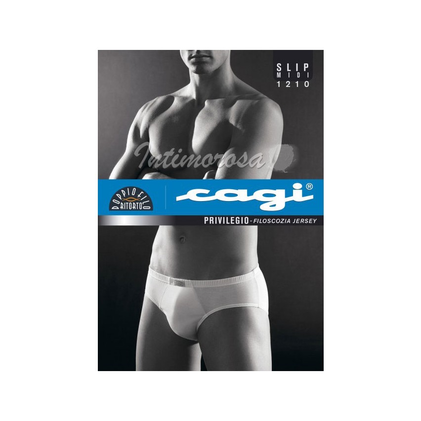 Slip Cagi 1210 uomo midi filo di scozia