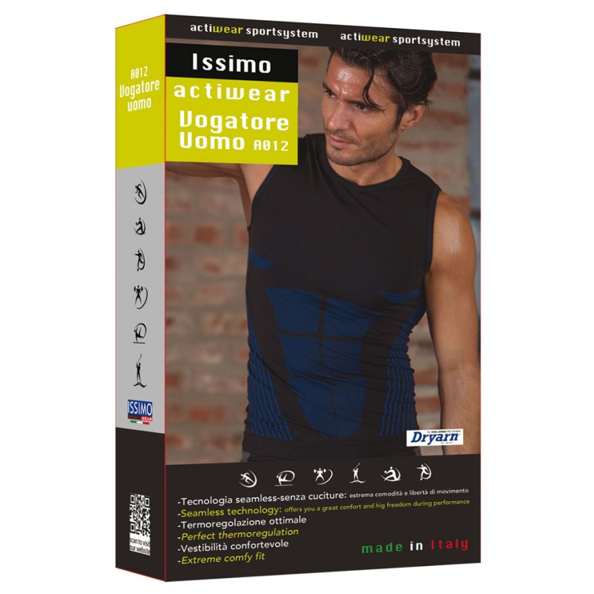 Canotta Vogatore uomo Issimo Actiwear traspirante