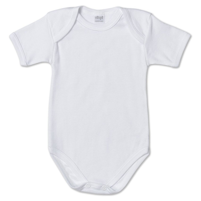 Body ellepi 802 neonato bambino manica corta cotone 3 pz