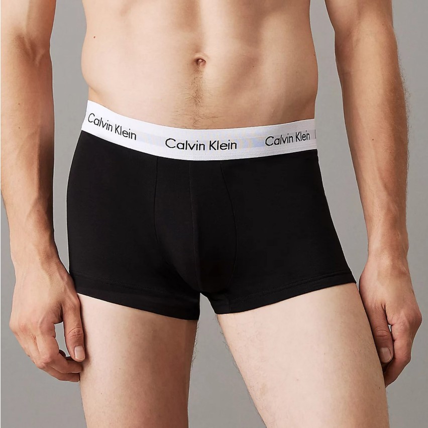 Boxer uomo vita bassa cotton stretch Calvin Klein 00U2664G - Pack da 3