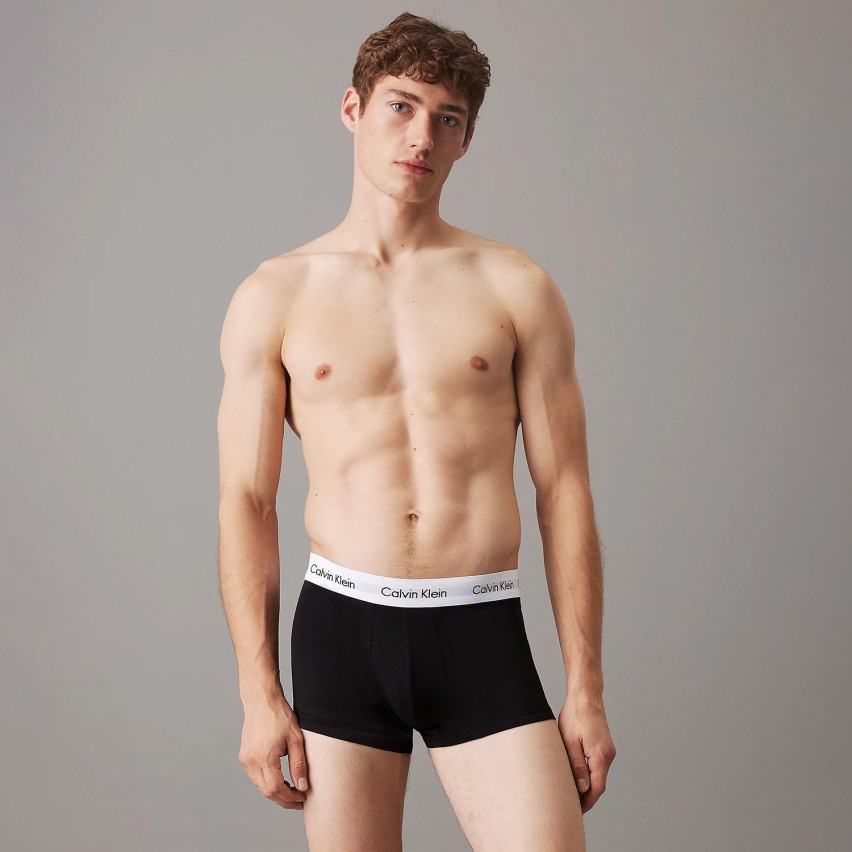 Boxer uomo vita bassa cotton stretch Calvin Klein 00U2664G - Pack da 3