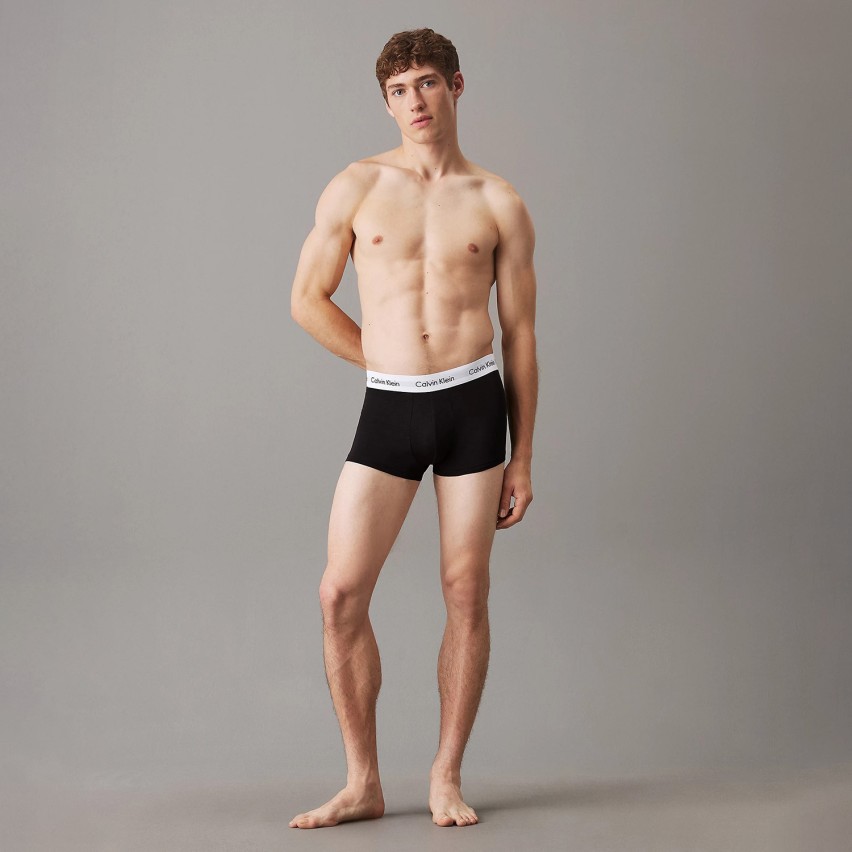 Boxer uomo vita bassa cotton stretch Calvin Klein 00U2664G - Pack da 3