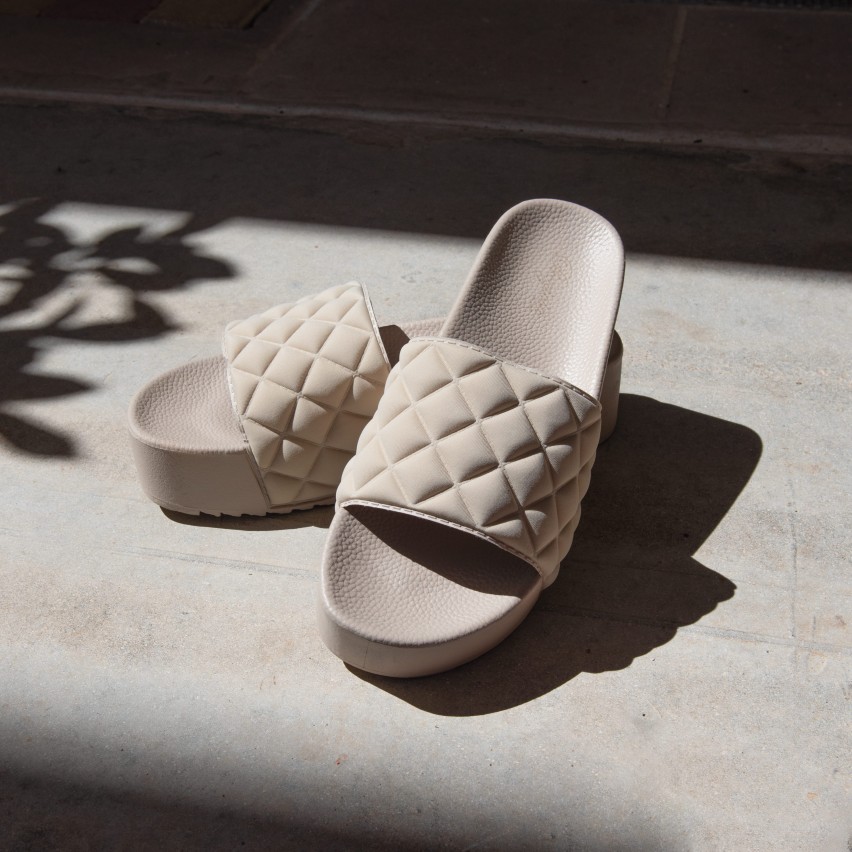 Ciabatte con plateau trapuntati da donna Preziosa 0041