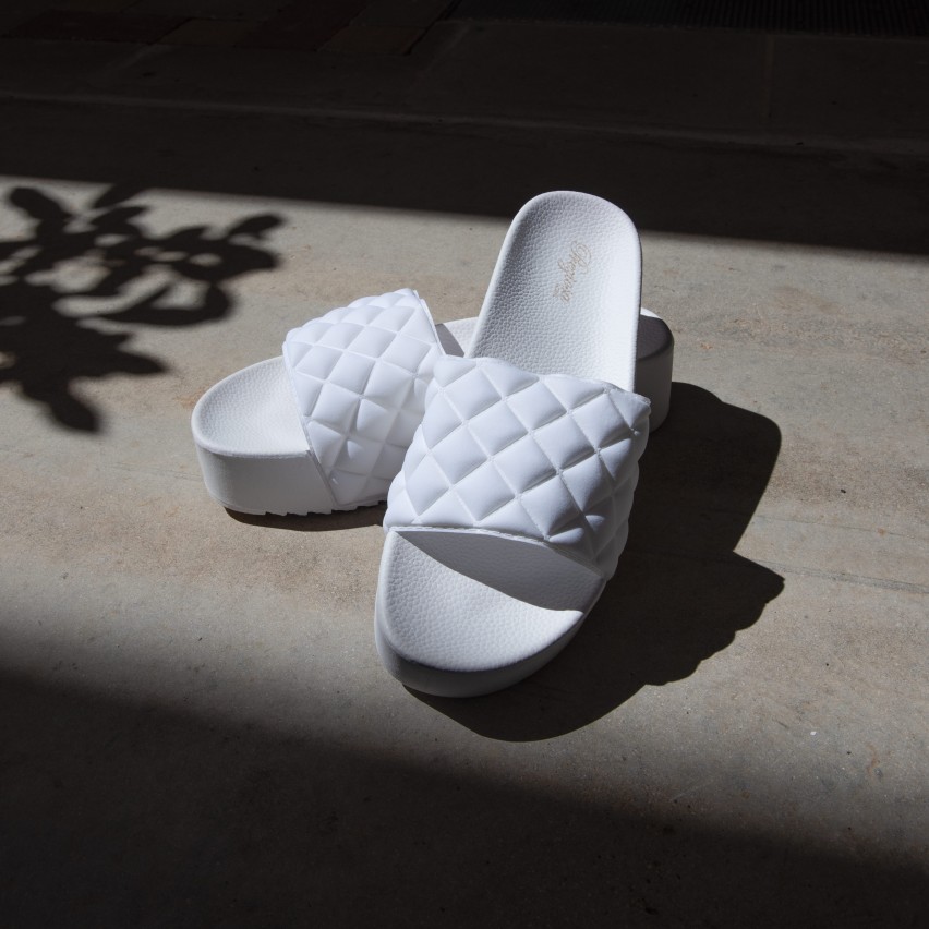 Ciabatte con plateau trapuntati da donna Preziosa 0041