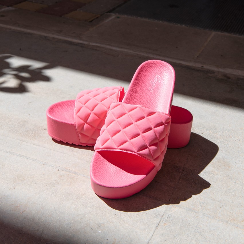 Ciabatte con plateau trapuntati da donna Preziosa 0041