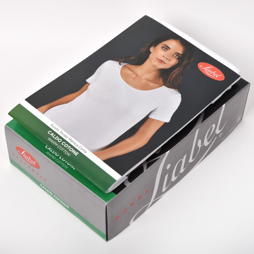 Liabel Maglia Intima Uomo Lana Maglia Donna Liabel Girocollo Mezza