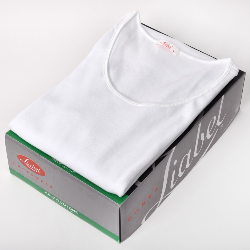 Maglia donna Liabel girocollo manica lunga 100% caldo cotone 0282836