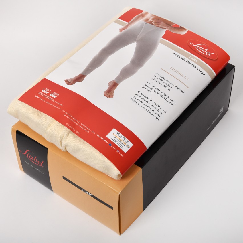 Mutanda uomo Liabel gamba lunga lana 05167134