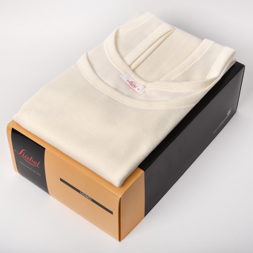 Canottiera uomo Liabel spalla larga cotone e lana 05321223