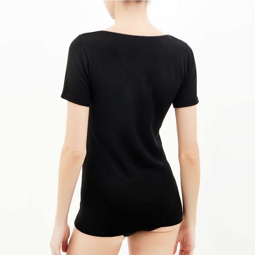 Maglia donna maniche corte cotone e lana Ragno 072457