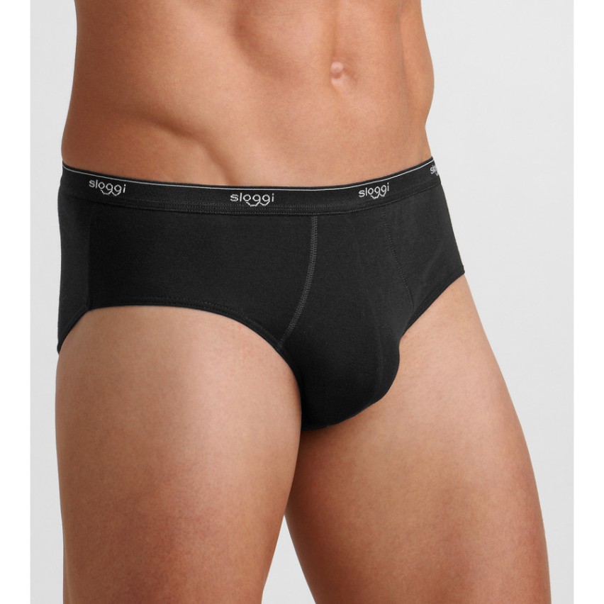 Slip sloggi midi uomo cotone elasticizzato 2 pezzi
