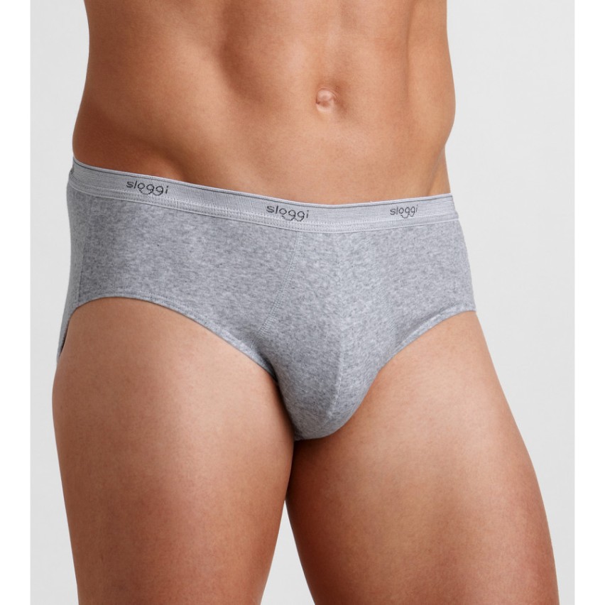 Slip sloggi midi uomo cotone elasticizzato 2 pezzi
