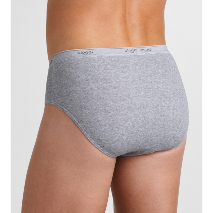 Slip sloggi midi uomo cotone elasticizzato 2 pezzi